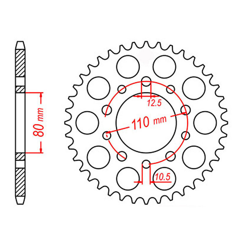 Load image into Gallery viewer, Sprocket Kit Triumph Speedmaster 800/865 - 525XRE 17/42
