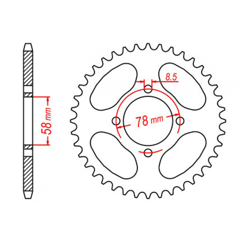 Load image into Gallery viewer, XAM Sprocket Kit Suzuki GN125 - 428AO 13/50
