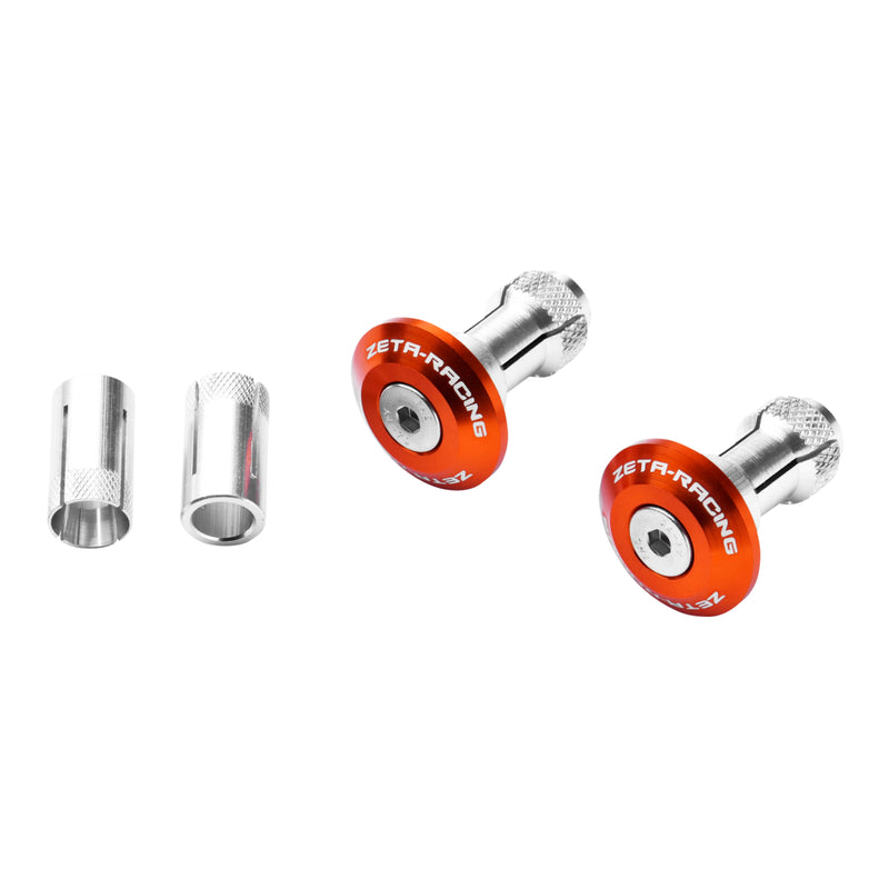 Load image into Gallery viewer, Zeta Bar End Plug 29mm 2pcs - Orange
