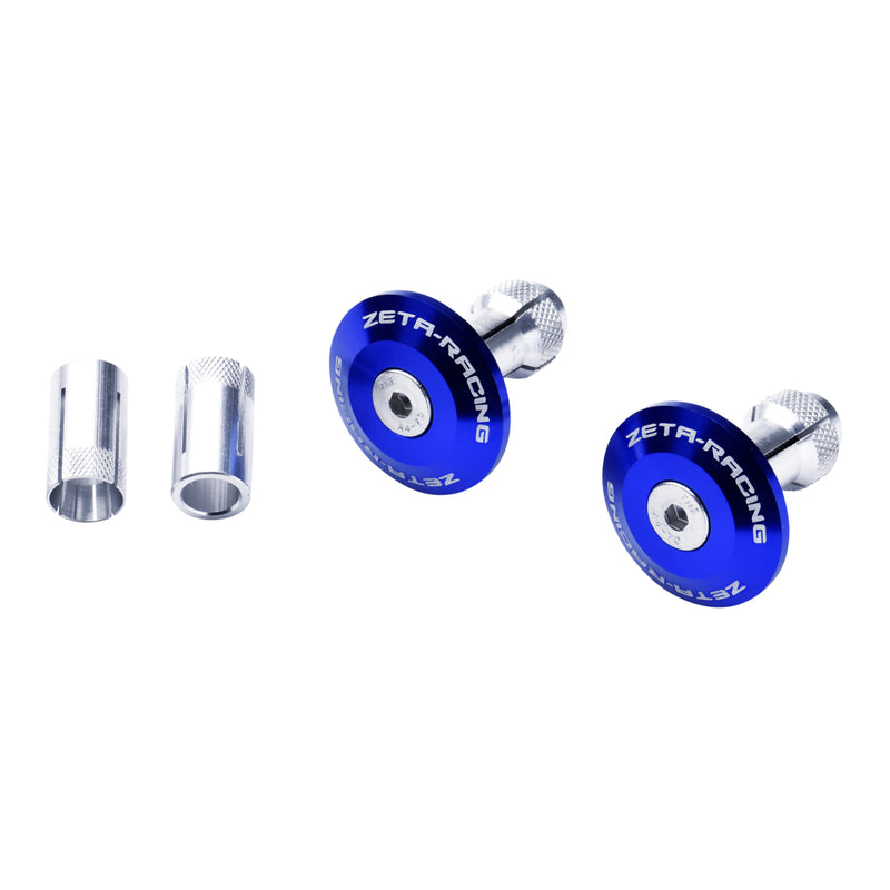 Load image into Gallery viewer, Zeta Bar End Plug 35mm 2pcs - Blue
