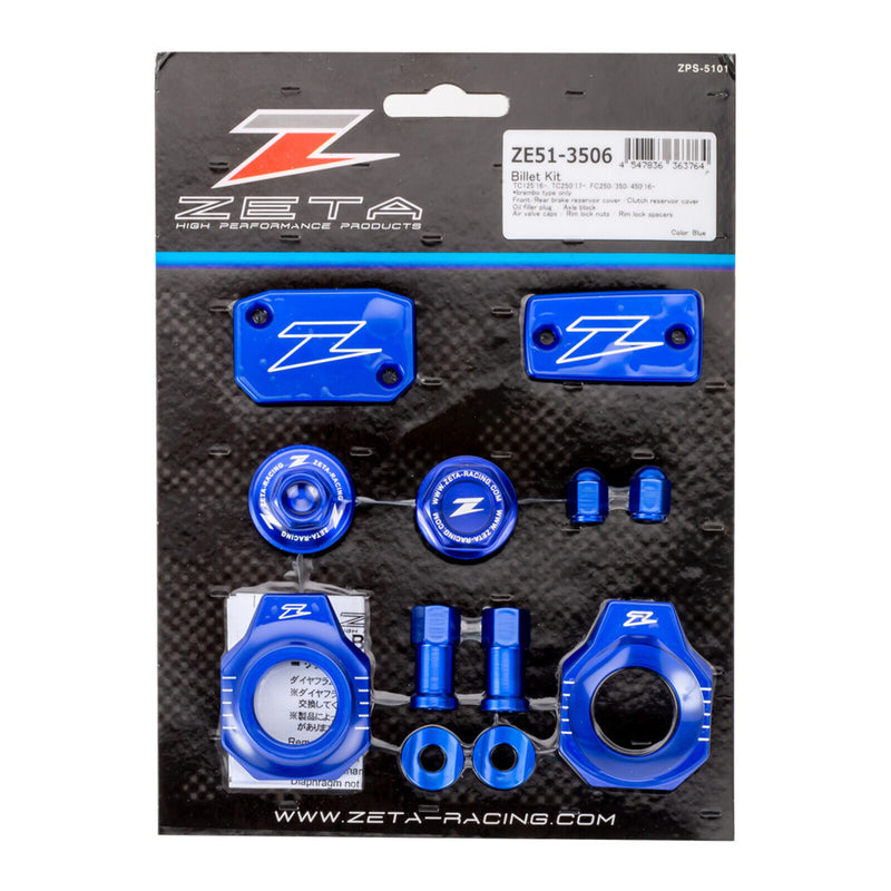Load image into Gallery viewer, Zeta Billet Kit Husqvarna TC125 - Blue
