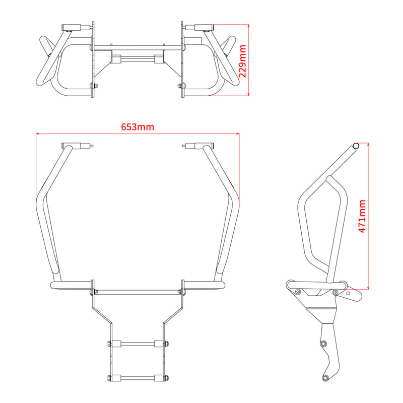 Load image into Gallery viewer, Zeta Pipe Tank Guard- Honda CRF250 Rally/S /CRF300 Rally '21-
