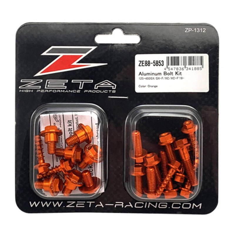 Load image into Gallery viewer, Zeta Aluminum Bolt Set Plastics KTM SX/SXF '19- Orange
